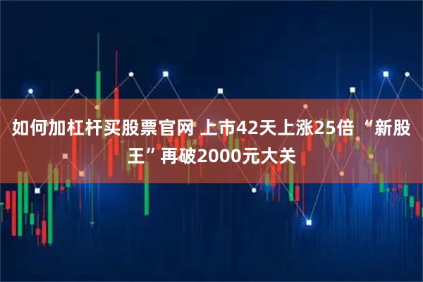 如何加杠杆买股票官网 上市42天上涨25倍 “新股王”再破2000元大关